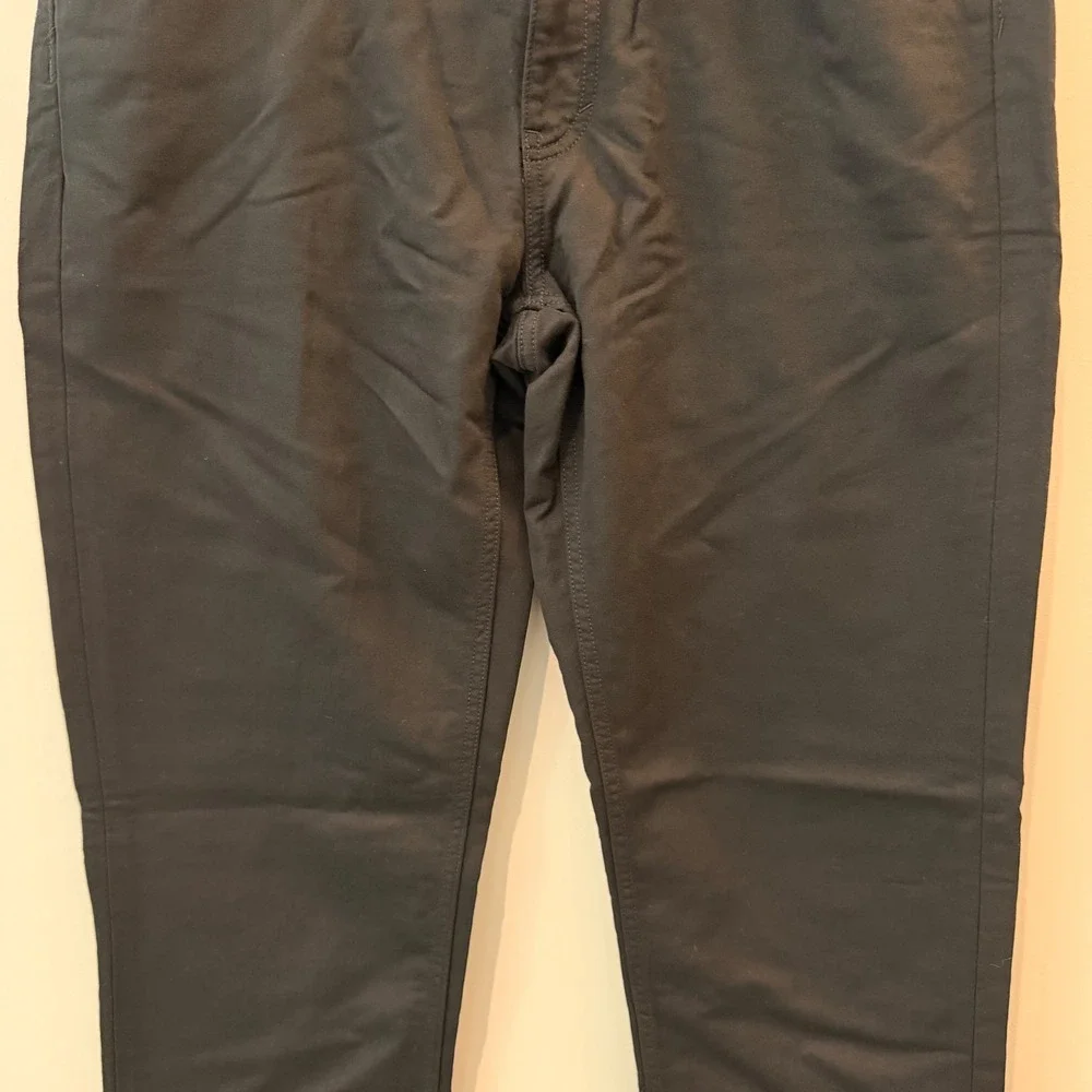 Quince Comfort Stretch Traveler 5 Pocket Pants Slim Office Date Black 34 34 NWT